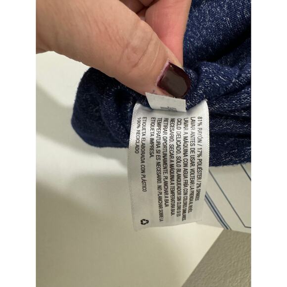 Girl's Cat & Jack Swirl Blue Dress Bell Sleeve Short Comfy Soft Large 10 / 12 - Picture 9 of 10